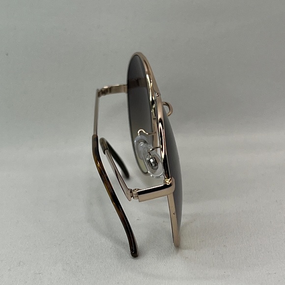 Gold Frame Oversized Round Sunglasses - Picture 5 of 6